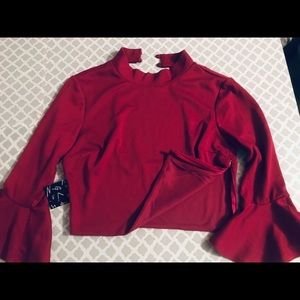 Nasty Gal Tops - Nasty Gal burgundy shirt Nasty Gal Tops - Nasty Gal burgundy shirt
